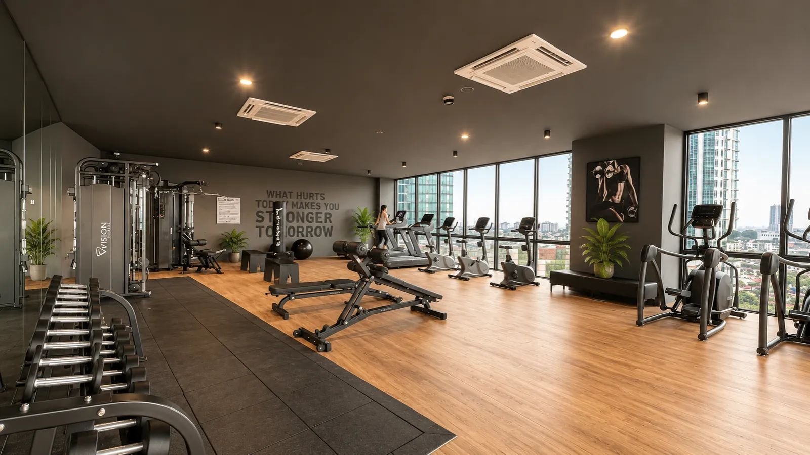 Fully-Equipped Gym at Space Residency, Johor Bahru